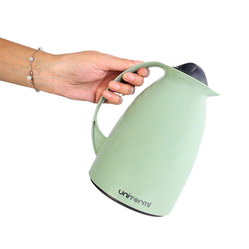 Kit Garrafa Termica Café Prático Com Açucareiro Com Colher E Suporte Para Filtro - Verde - 5