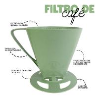 Kit Garrafa Termica Café Prático Com Açucareiro Com Colher E Suporte Para Filtro - Verde - 2