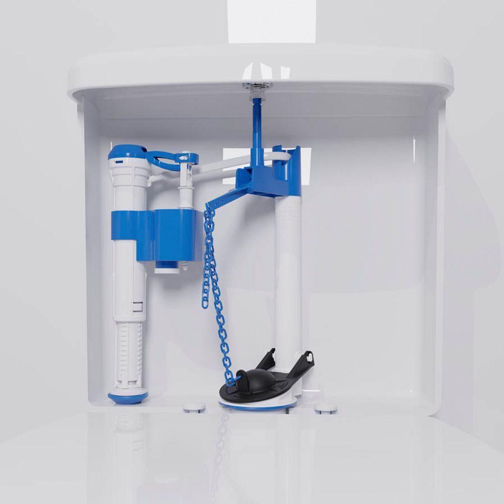 Mecanismo De Saída Para Caixa Acoplada Blukit Com Acionamento Superior Sem Acionador Branco 340274 - 2