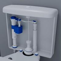 Kit Completo Para Caixa Acoplada Blukit Com Acionador Pneumático Frontal - Lateral - Superior Branco 340510 - 2