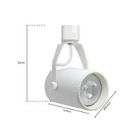 Spot Usual Para Trilho Par30 E27 Branco - 2