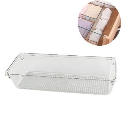 Organizador De Gavetas Transparente 23x7 - Praticidade E Estilo Compacto