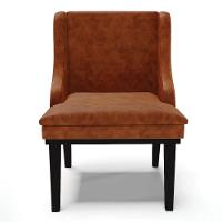 Kit 8 Cadeiras Estofadas Base Fixa De Madeira Preto Lia Sintético Premium Nozes - Ibiza - 8