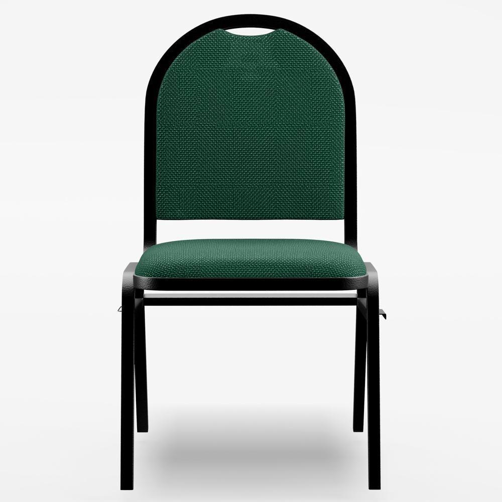 Kit 8 Cadeiras Hoteleiras Auditório Empilhável Linho M23 Verde - Mpozenato - 10
