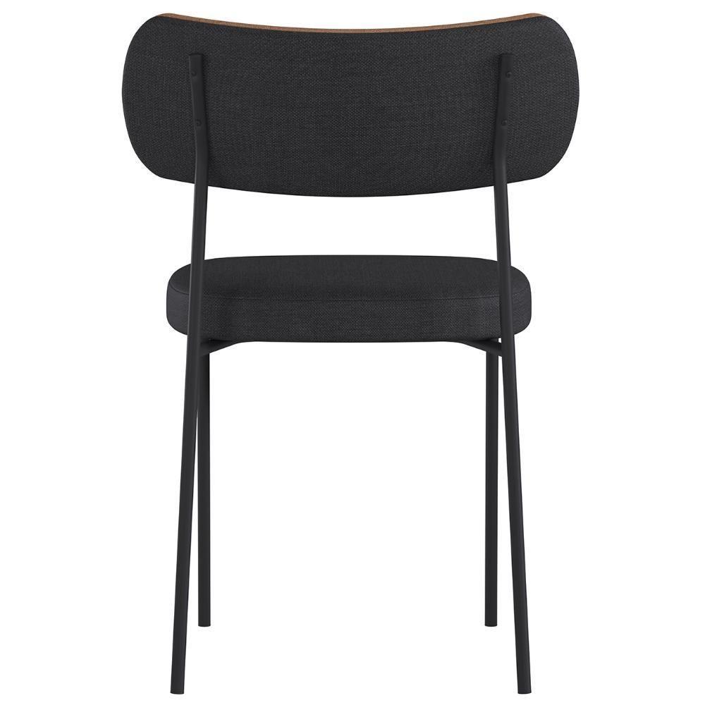 Kit 8 Cadeiras Estofadas Milli Sintético-linho A14 Caramelo-grafite - Mpozenato - 7