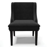 Kit 2 Cadeiras Estofadas Para Sala De Jantar Base Fixa De Madeira Preto Lia Suede Preto - Ibiza - 8
