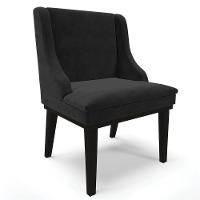 Kit 2 Cadeiras Estofadas Para Sala De Jantar Base Fixa De Madeira Preto Lia Suede Preto - Ibiza - 9