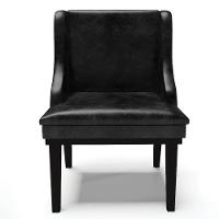 Kit 10 Cadeiras Estofadas Base Fixa De Madeira Preto Lia Sintético Premium Preto - Ibiza - 8