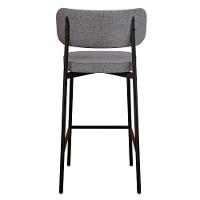 Banqueta Alta Bar Estofada Ella M25 Linho Cinza-whisky - Mpozenato - 6