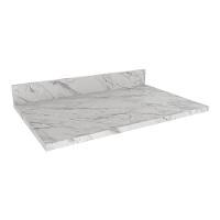 Tampo Mdp 25mm Para Balcão De Cozinha 80cm Multimóveis Cr20418 Mármore Branco Mármore Branco - 1