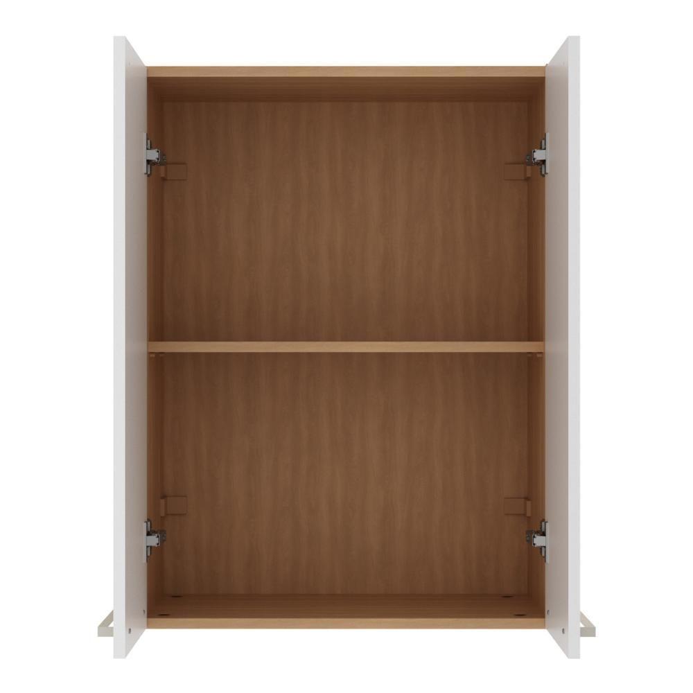 Armário De Cozinha Aéreo Com 2 Portas 60cm Multimóveis Cr20426 Freijó Branco - 5