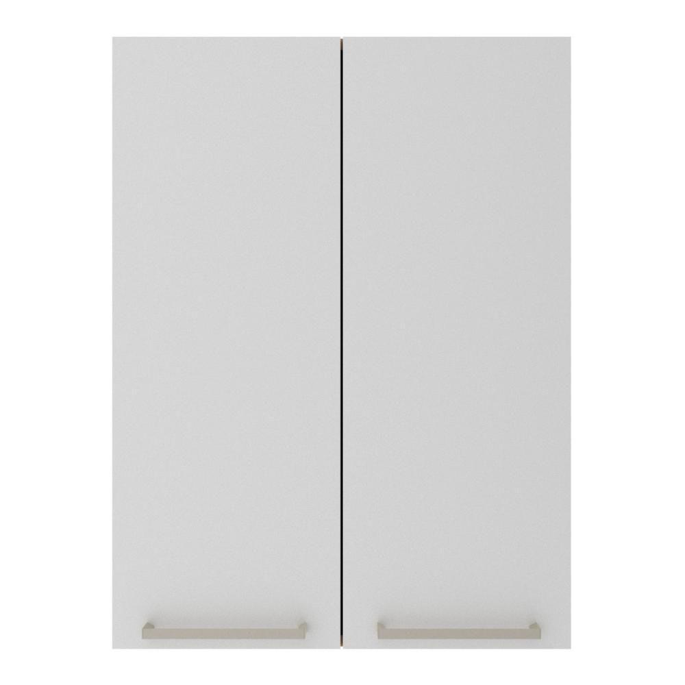 Armário De Cozinha Aéreo Com 2 Portas 60cm Multimóveis Cr20426 Freijó Branco - 6