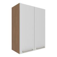 Armário De Cozinha Aéreo Com 2 Portas 60cm Multimóveis Cr20426 Freijó Branco - 2