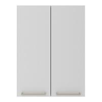 Armário De Cozinha Aéreo Com 2 Portas 60cm Multimóveis Cr20426 Freijó Branco - 6