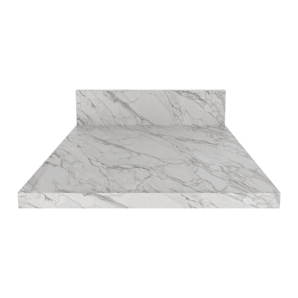 Tampo Mdp 25mm Para Balcão De Cozinha 40cm Multimóveis Cr20419 Mármore Branco Mármore Branco - 3