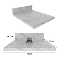 Tampo Mdp 25mm Para Balcão De Cozinha 40cm Multimóveis Cr20419 Mármore Branco Mármore Branco - 2