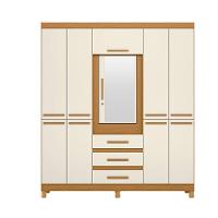 Guarda Roupa Fusion Casal Porta Basculante Espelho Albatroz Cinamomo/off White - 3