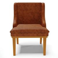 Kit 10 Cadeiras Estofadas Base Fixa De Madeira Castanho Lia Sintético Premium Nozes - Ibiza - 8