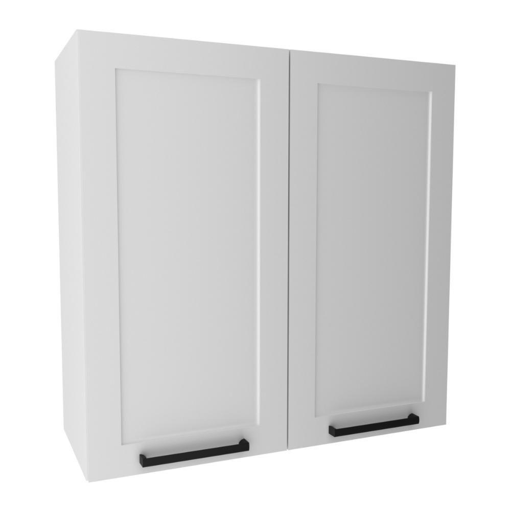Armário De Cozinha Aéreo Em Mdf Com 2 Portas 80cm Multimóveis Cr20431 Branco - 2