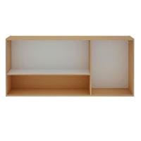 Armário Multiuso Aéreo 3 Portas Nicho Freijó White Laca Brilho - 3