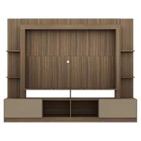 Rack Estante com Painel Tv 65 e 2 Portas Oslo Madeirado - 1