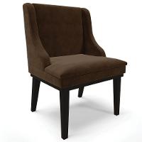 Kit 2 Cadeiras Estofadas Para Sala De Jantar Base Fixa De Madeira Preto Lia Suede Marrom - Ibiza - 9