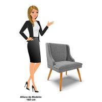 Kit 10 Cadeiras Estofadas Para Sala De Jantar Pés Palito Lia Linho Grafite - Ibiza - 5