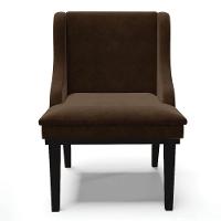 Kit 4 Cadeiras Estofadas Para Sala De Jantar Base Fixa De Madeira Preto Lia Suede Marrom - Ibiza - 8