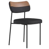 Kit 10 Cadeiras Estofadas Milli Sintético-linho A14 Caramelo-grafite - Mpozenato - 5