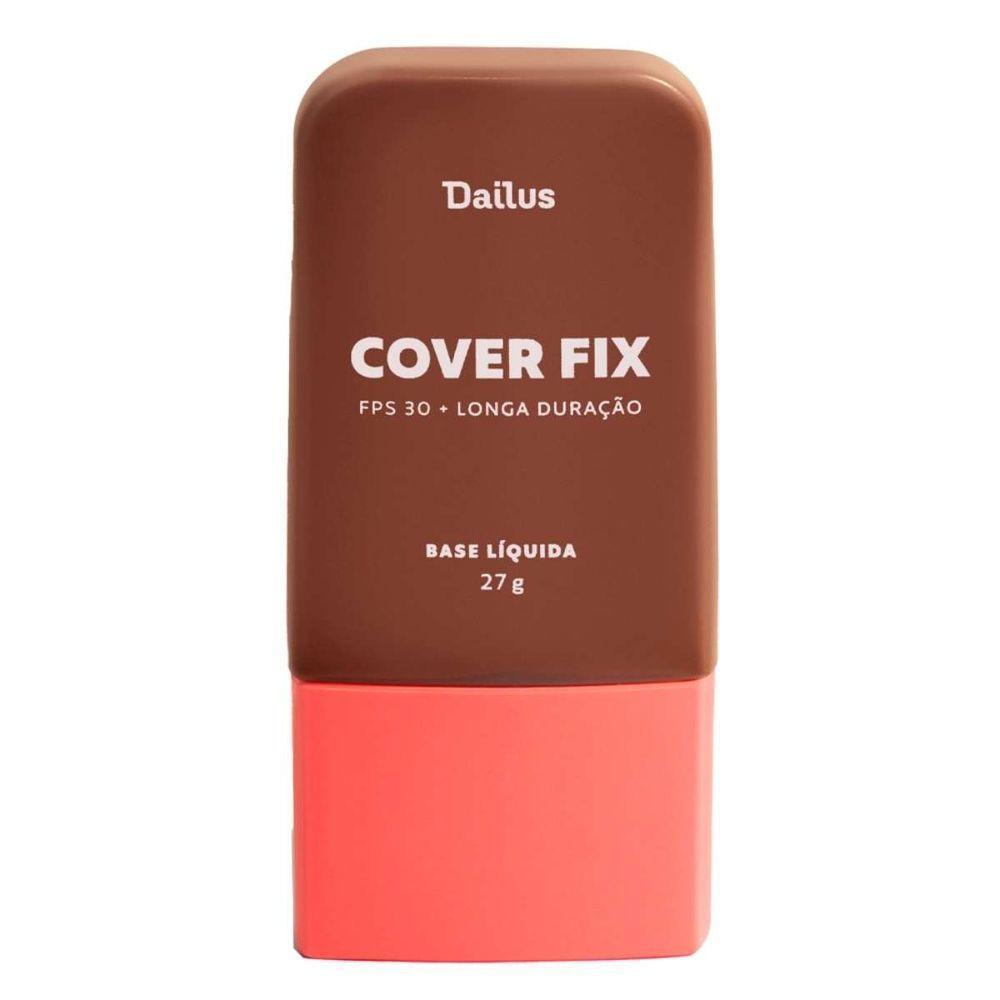 Base Líquida Cover Fix 30ml Dailus Cobertura Perfeita e Alta Fixação D11 Escuro - 1