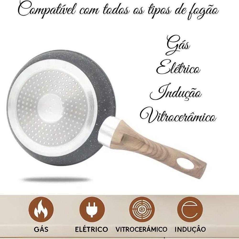 Frigideira Antiaderente Com Fundo De Indução Multifuncional 26cm - Praticidade E Qualidade - 6