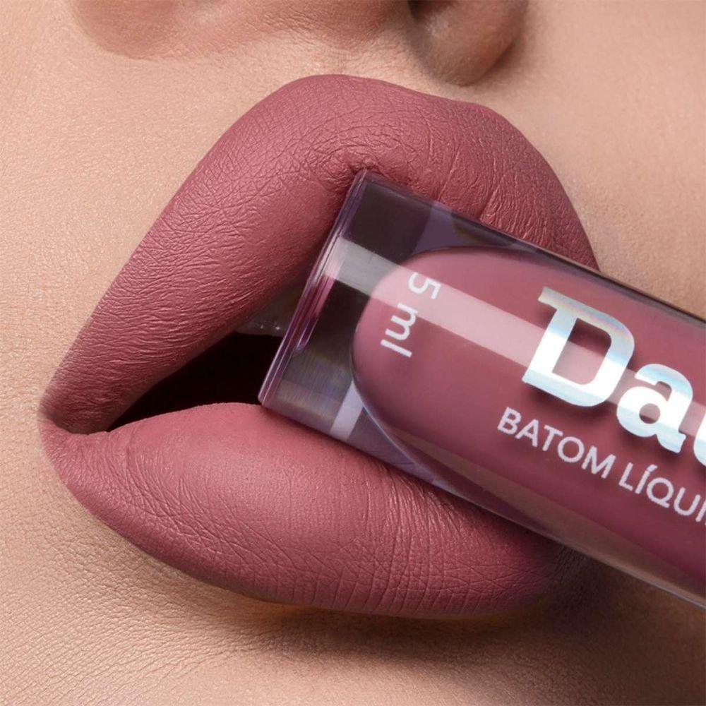 Batom Líquido Matte 4g Dailus Acabamento Matte Perfeito e Alta Fixação Rose - 1