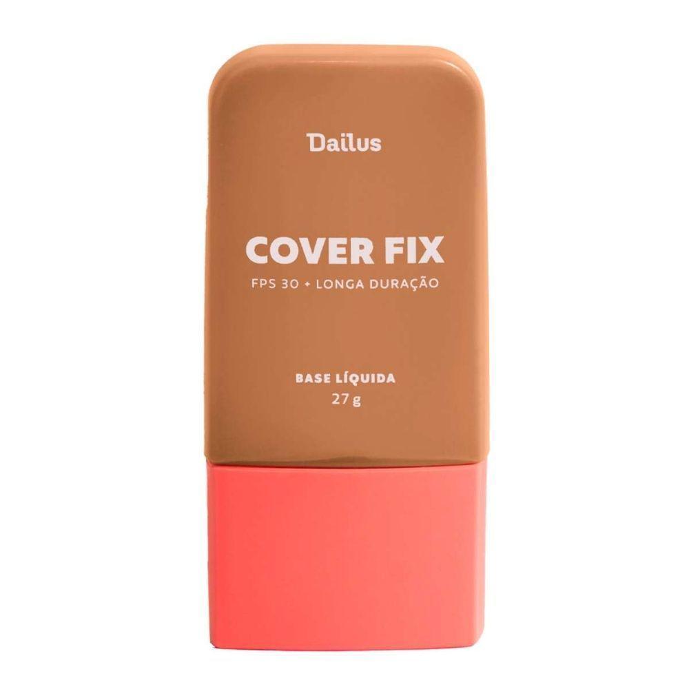 Base Líquida Cover Fix 30ml Dailus Cobertura Perfeita e Alta Fixação D8 Médio - 1