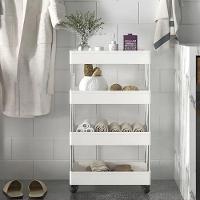 Prateleira Multiuso 4 Andares Com Rodinhas - Organize Com Praticidade branco - 2