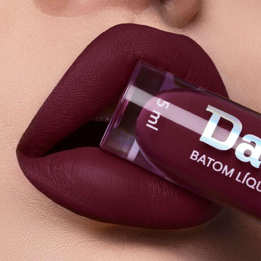 Batom Líquido Matte 4g Dailus Acabamento Matte Perfeito e Alta Fixação Sapatilha - 1