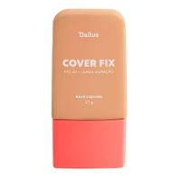 Base Líquida Cover Fix 30ml Dailus Cobertura Perfeita e Alta Fixação D6 Médio - 1