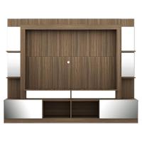 Rack Estante com Painel Tv 65 e Espelho Oslo Madeirado - 1