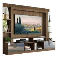 Rack Estante com Painel Tv 65 e Espelho Oslo Madeirado - 7