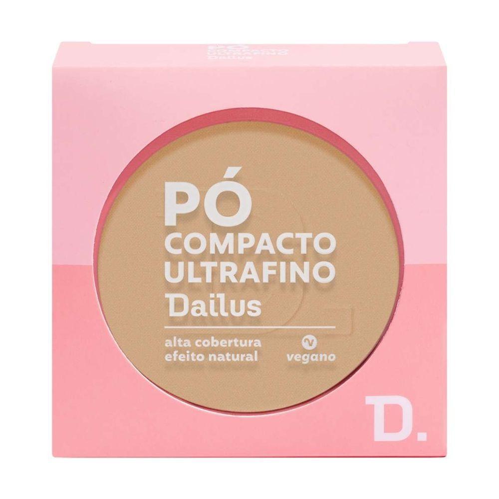 Pó Compacto Ultrafino 9g Dailus Acabamento Suave e Controle De Brilho D4 Claro - 1