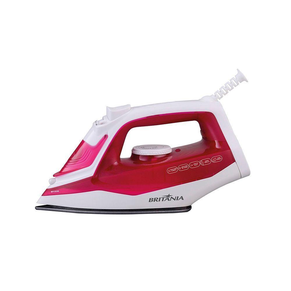 Ferro De Passar A Vapor Super Carbon Britânia Bfv201r Vermelho 220v - 1