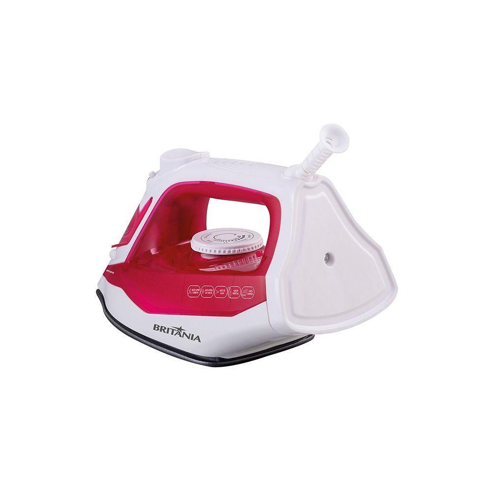 Ferro De Passar A Vapor Super Carbon Britânia Bfv201r Vermelho 220v - 2