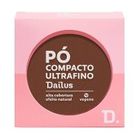 Pó Compacto Ultrafino 9g Dailus Acabamento Suave e Controle De Brilho D12 Escuro - 1