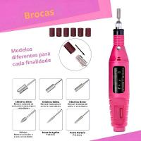 Lixadeira Unha Lixa Elétrica Profissional Motor Bivolt - 5