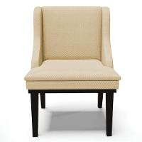 Kit 2 Cadeiras Estofadas Para Sala De Jantar Base Fixa De Madeira Preto Lia Veludo Luxo Off White - Ibiza - 8