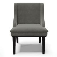 Kit 4 Cadeiras Estofadas Para Sala De Jantar Base Fixa De Madeira Preto Lia Suede Grafite - Ibiza - 8