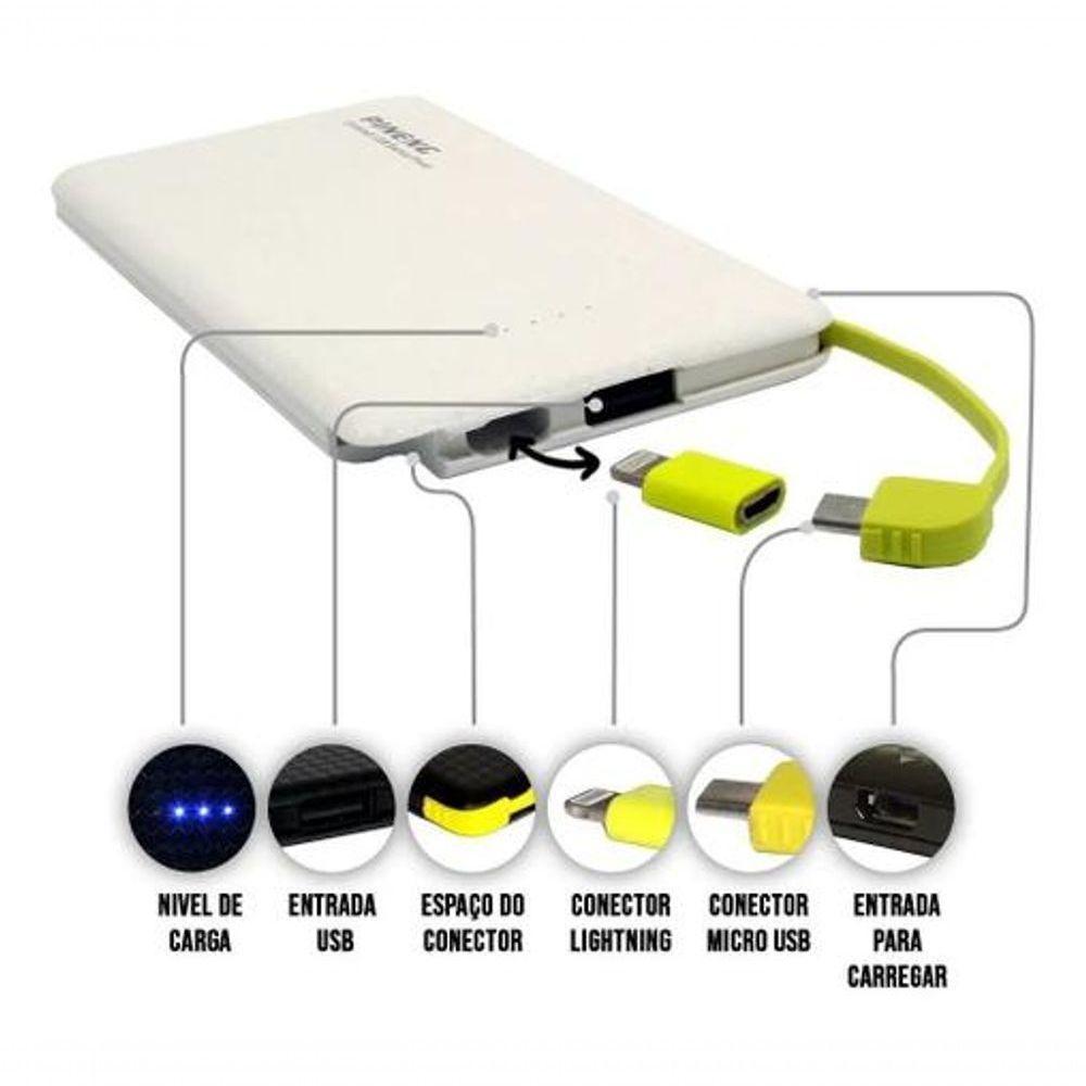 Power Bank Bateria Extra Portátil 10.000mah Pineng Pn951 - 2