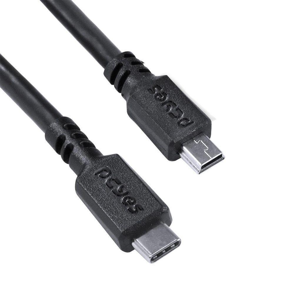 Cabo Usb Tipo C Para Mini Usb B 2.0 1m Preto - Pucmbp-1 - 6