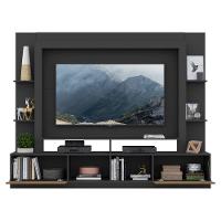 Rack Estante com Painel Tv 65 e 2 Portas Oslo Preto