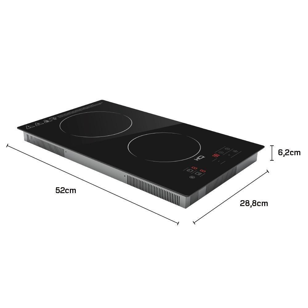Cooktop De Indução Embutir HQ 2 Bocas Painel Touch 3500W Preto HQ-IDE3502 220V - 4