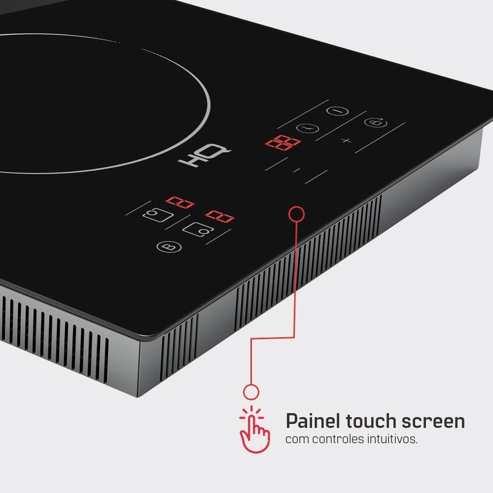 Cooktop De Indução Embutir HQ 2 Bocas Painel Touch 3500W Preto HQ-IDE3502 220V - 7